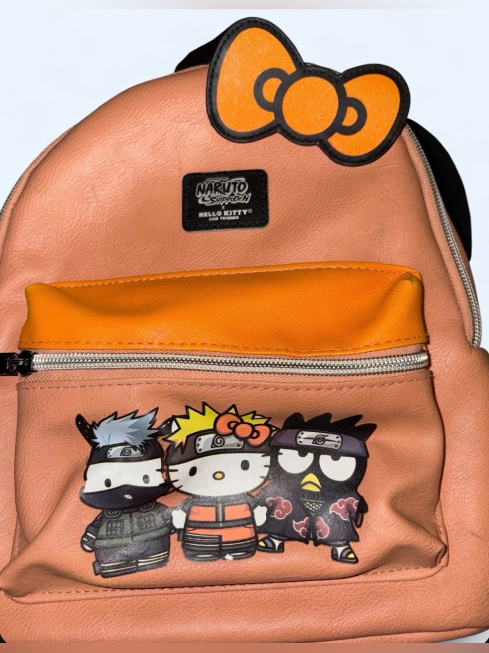 Naruto x Hello Kitty 🎀 Faux Leather Mini Backpack